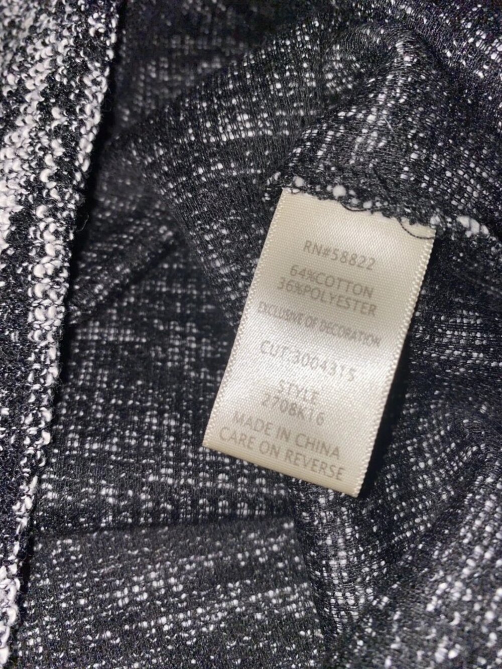 NWT$98 Max Studio Tweed Knit Mini Skirt Black White Elastic Waist New Sz L Large - Picture 10 of 13